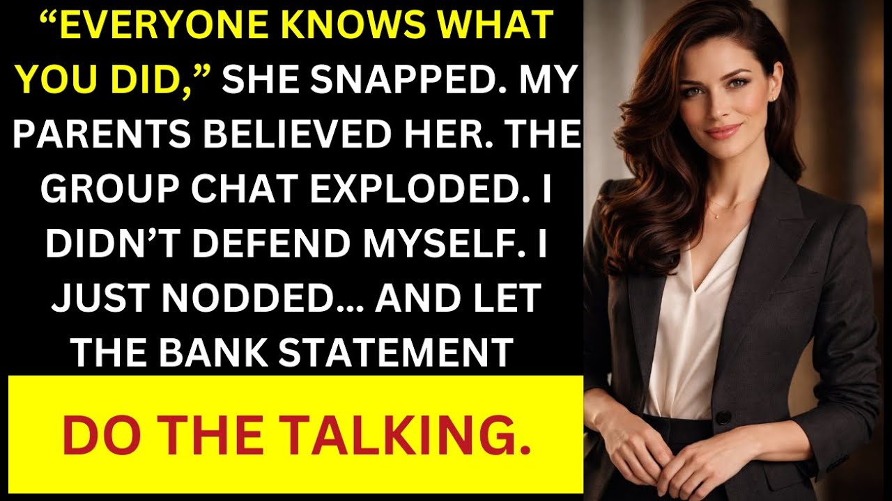 My Sister Told Everyone I Stole Her Wedding Money — The Bank Statement Exposed Who Really Took It…