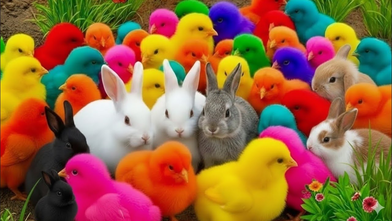 Ayam Lucu, Ayam Warna Warni, Ayam Rainbow Gokil, Kelinci, Kucing Lucu, Bebek, Hewan Lucu