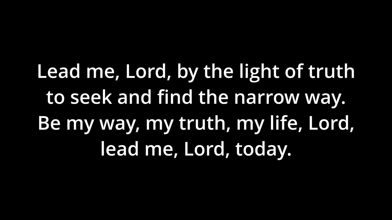 Lead Me, Lord - Becker - Alto - in G