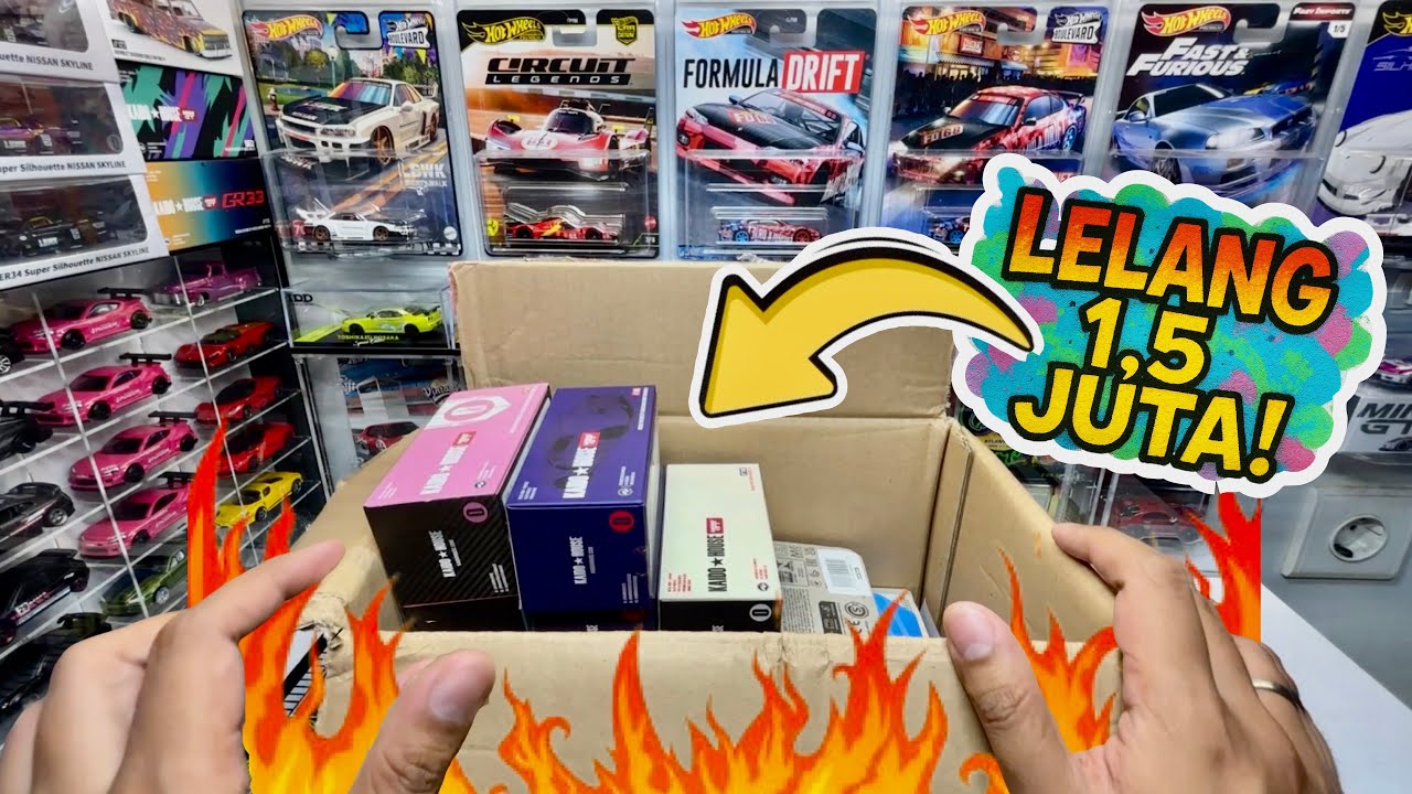 BID 1,5 JUTA! HASIL LELANG HOTWHEELS MINISCALE BIKIN KAGET! DAPAT SEBANYAK INI?! 🔥