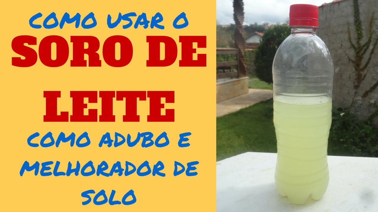 Soro de leite - adubo e melhorador de solo