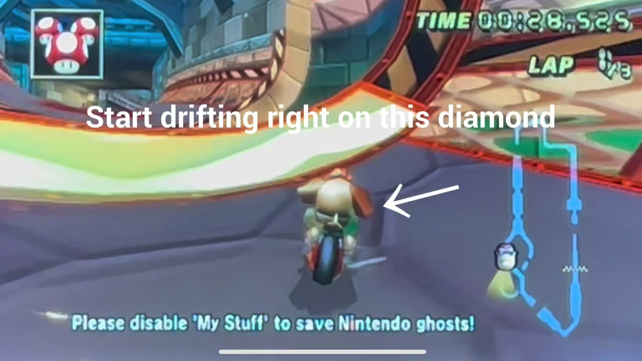 [MKWii] Bowser’s Castle Glitch No-Stop Flame Runner Tutorial