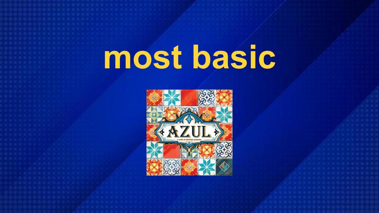 Board game tutorial in 30 seconds [Azul-Basic]