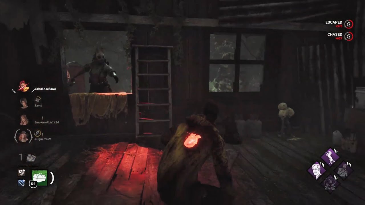 Survivor gameplay | Vs Huntress | Dead by Daylight | No commentary