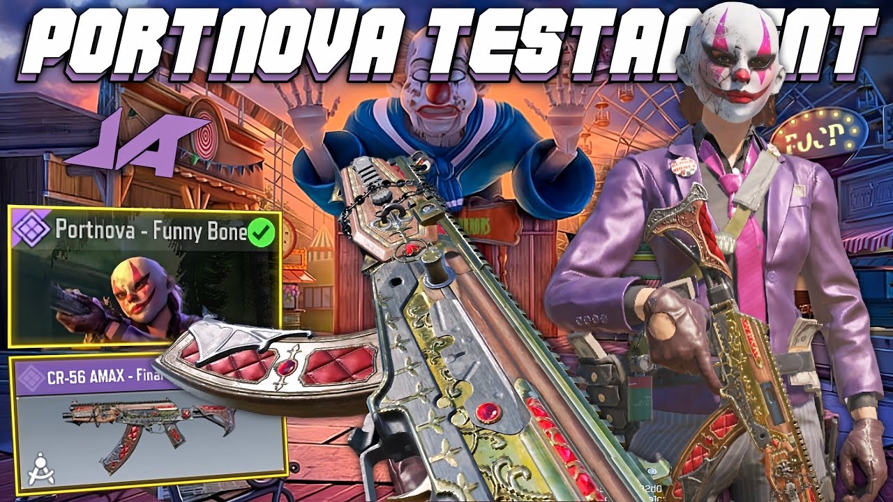 Battle Pass Portnova Funny Bone + CR-56 Amax Final Testament (Intense Solo Vs Squad Gameplay) - CODM