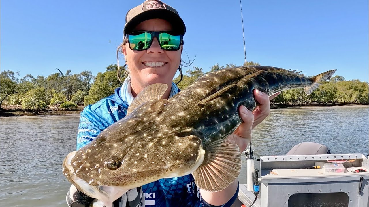 Gold Coast flathead fishing on Black Betty, BK’s Fishing Charters new inshore/estuary charter boat