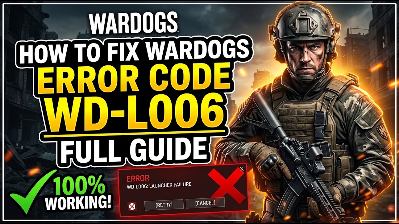 How To Fix WARDOGS Error Code WD-L006 | Full Guide