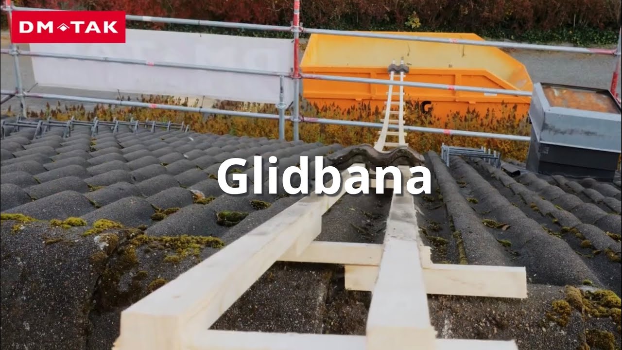 Takskolan. Rivning del 1 - Glidbana.