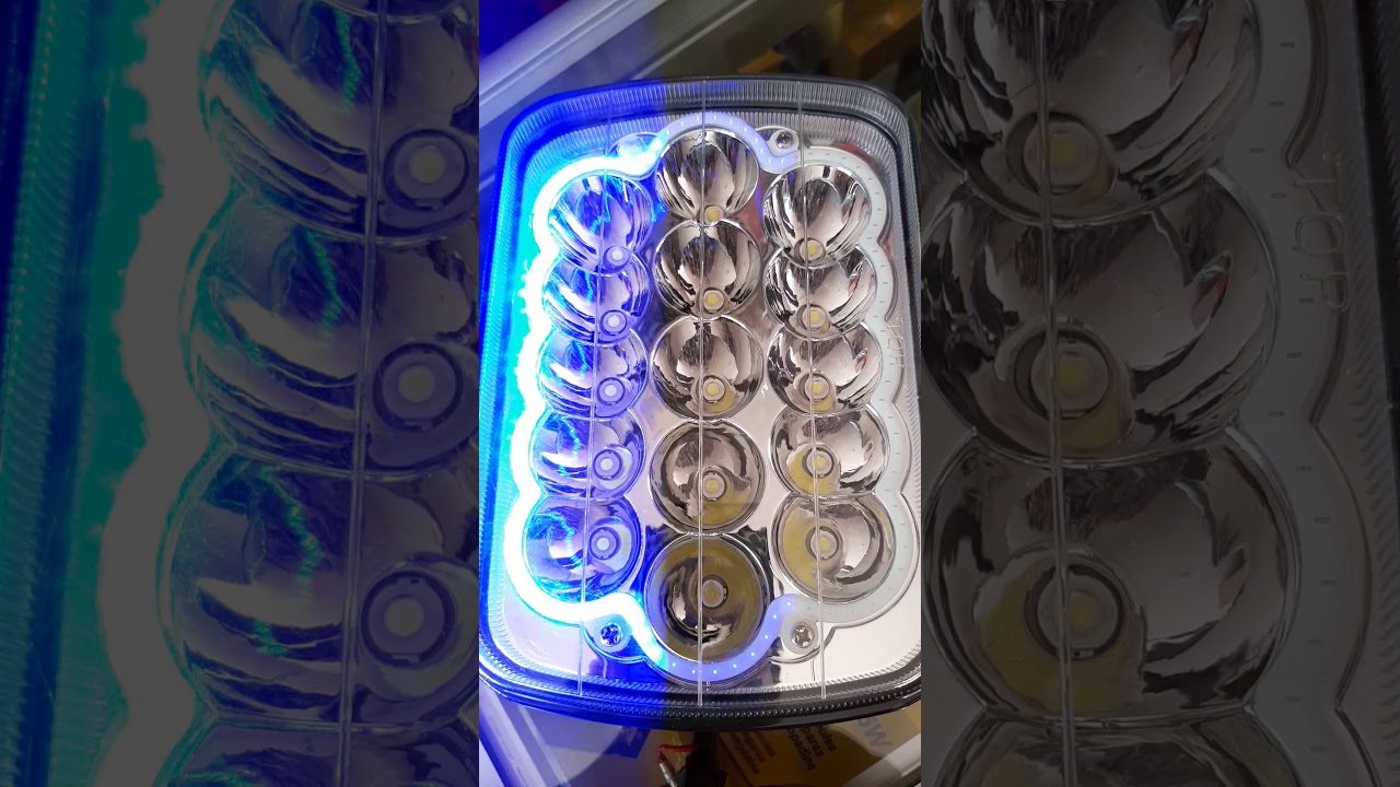 Faro led borde Azul
