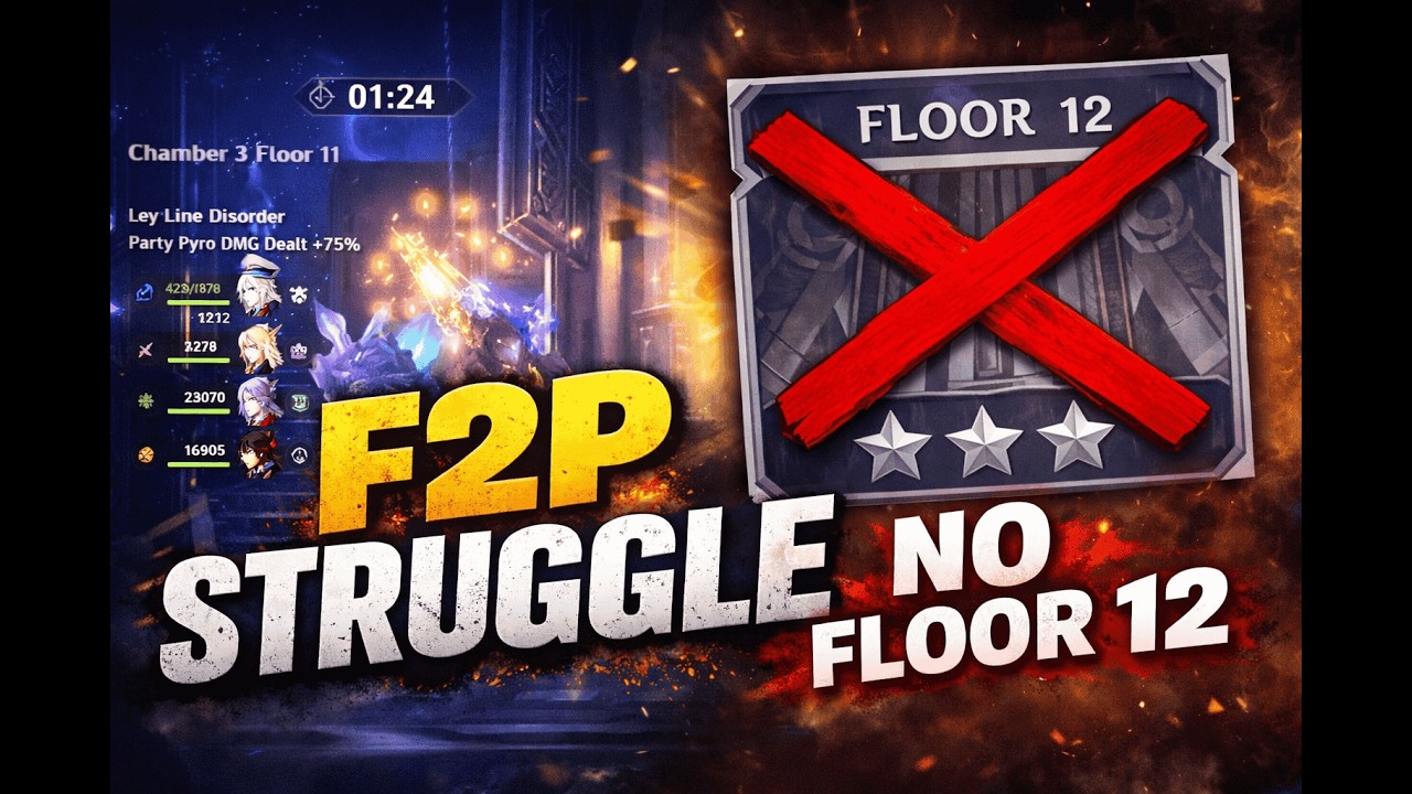 F2P Spiral Abyss Floor 11 Clear&hellip; No Floor 12 Again 😭 (New Patch)