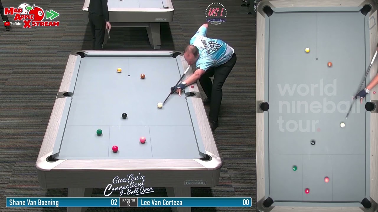 Шейн Ван Боенинг против Ли Ван Кортезы - США 1 Бильярд CueLee's Connecticut 9-Ball Open