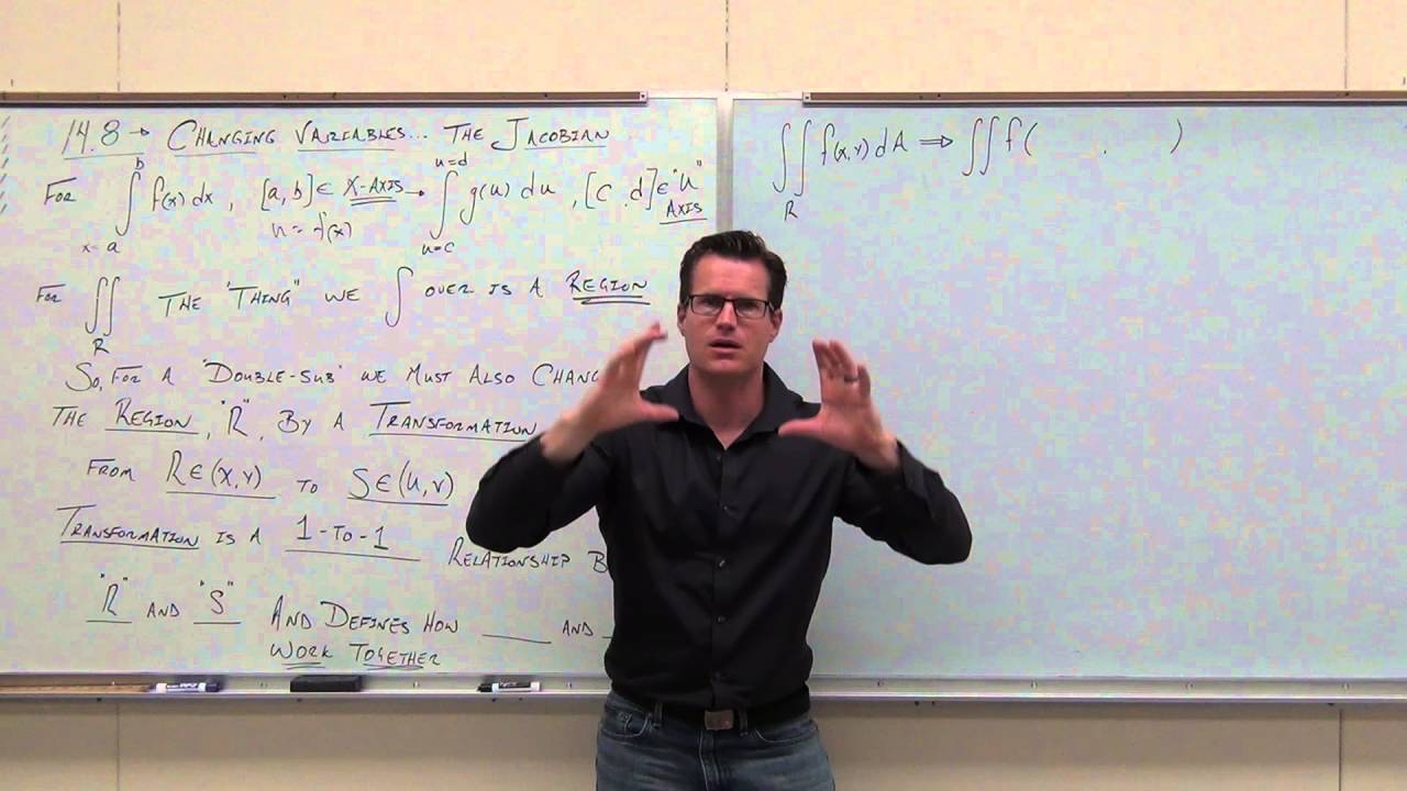 Calculus 3 Lecture 14.8:  How to Change Variables in Multiple Integrals (Using the Jacobian)
