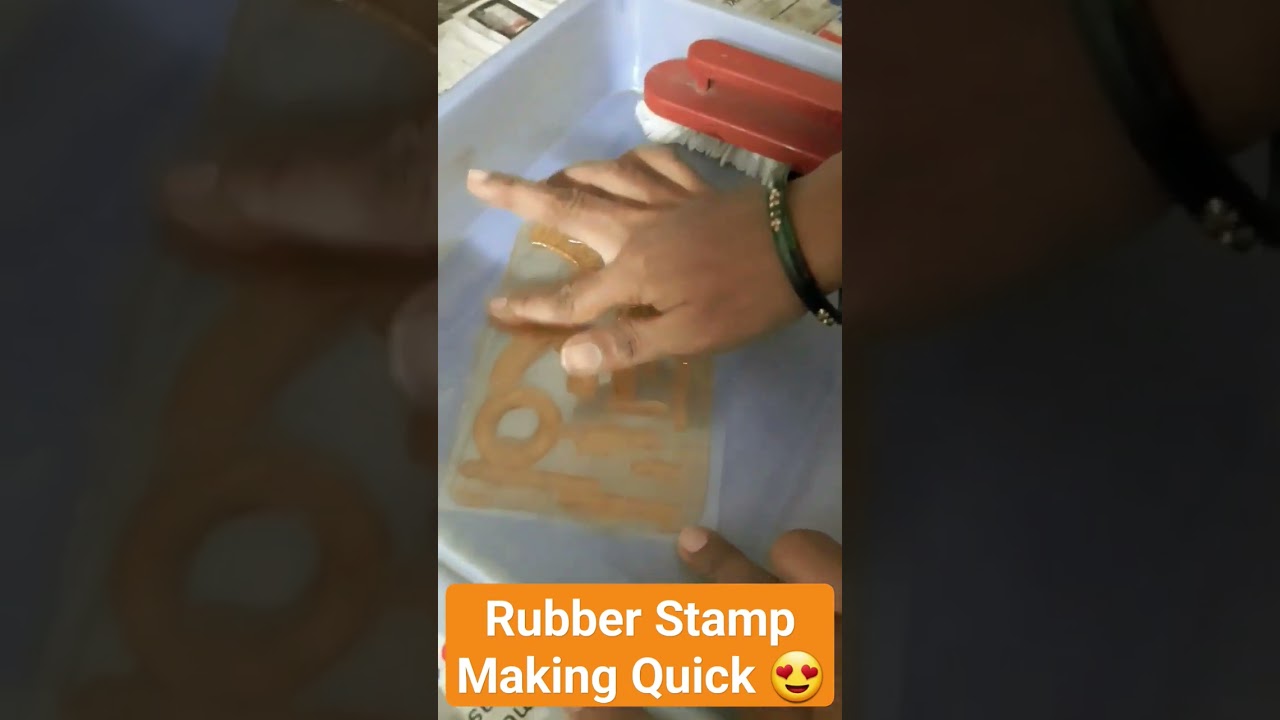 How 🤔 to Make Rubber Stamp at home 🏡 Quick #rubberstamp #shorts #quickstamp