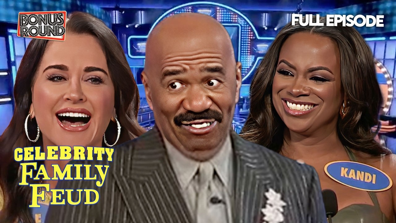 Kyle Richards vs Kandi Burruss-Tucker | Celebrity Family Feud with Steve Harvey