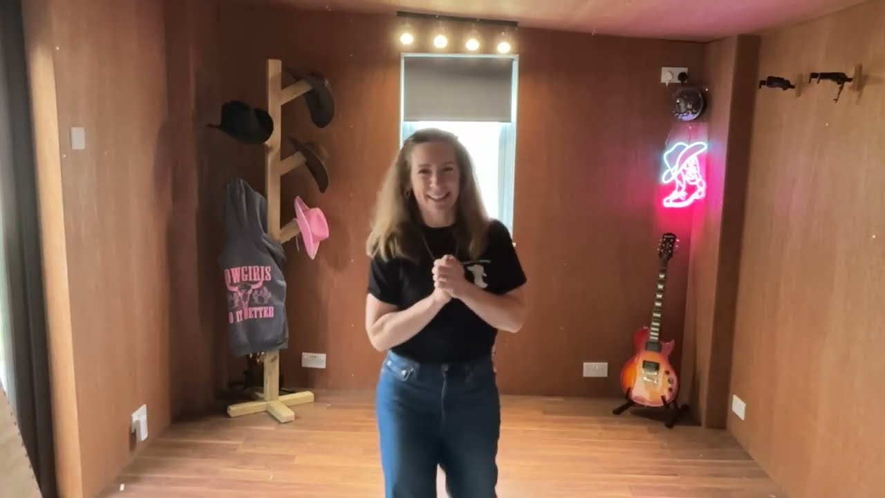 Silver threads beginner linedance walkthrough and dance