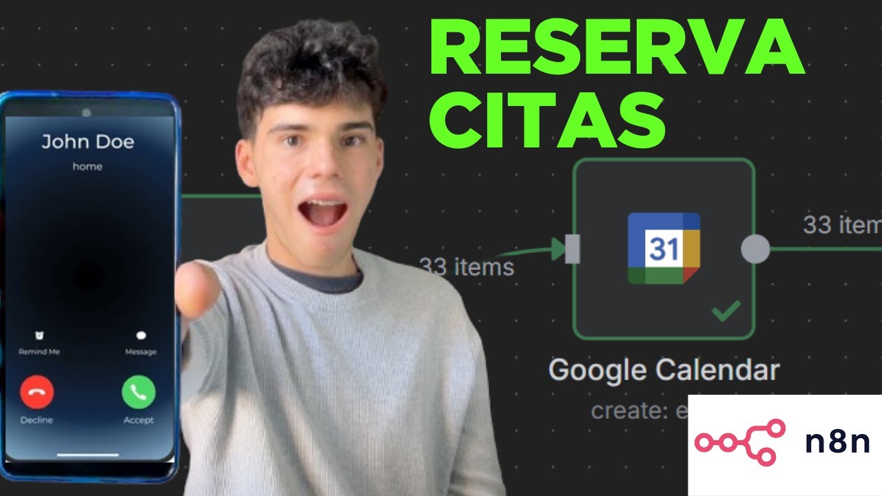 Cómo construir un Agente de Voz de IA que Reserve Citas en tu calendario | Vapi y n8n