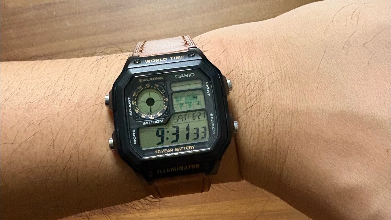 Brief look and review of my new vario watch strap for the Casio Royale/world time!!
