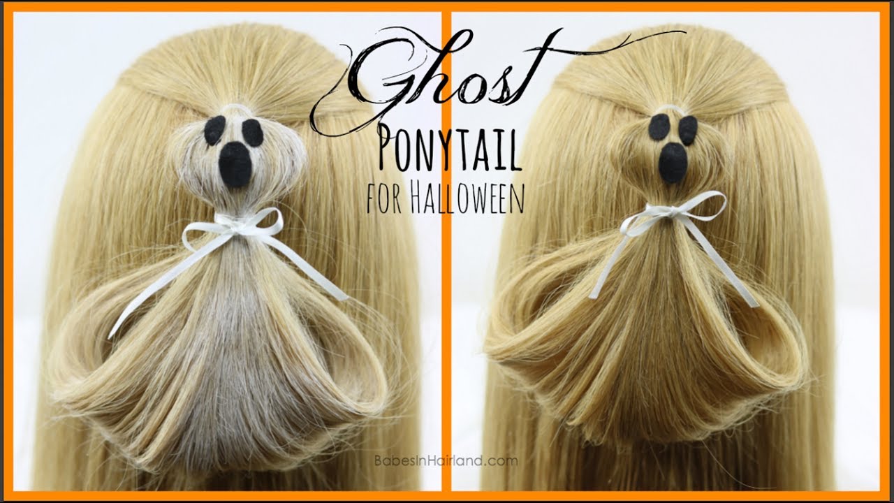 Ghost 👻 Ponytail | Halloween Hairstyle | BabesInHairland.com