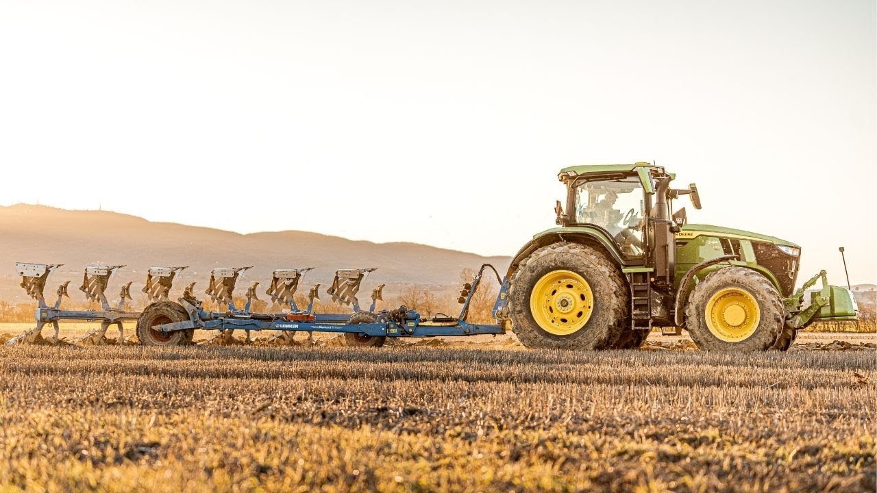 John Deere 7R 330 GEN2 & Aratro Lemken Diamant 11 | Aratura 2022 | Soc. Agr. Grigi | 4K PLOUGH