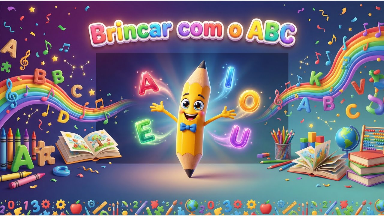🎵 “As Vogais do Lápis Noah” ✏️Com animais.🥰