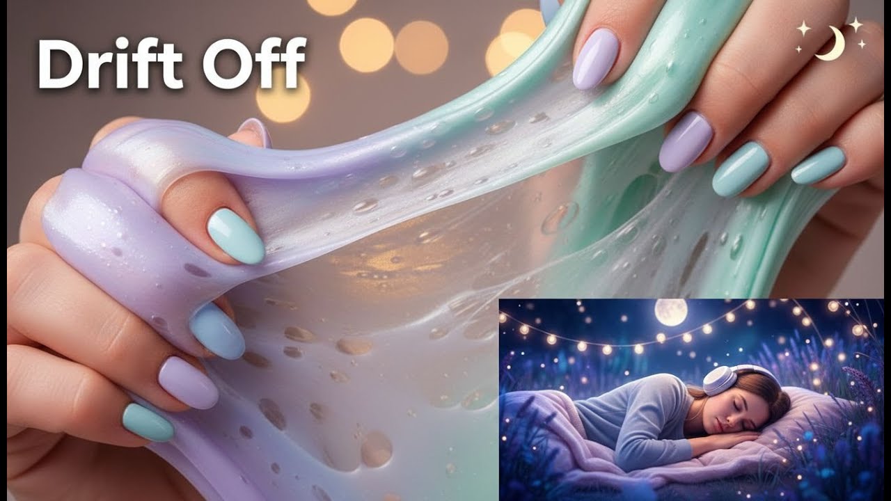 Drift & Relax: Slime for Sleep + Positive Mindset 🌙 ASMR Slime