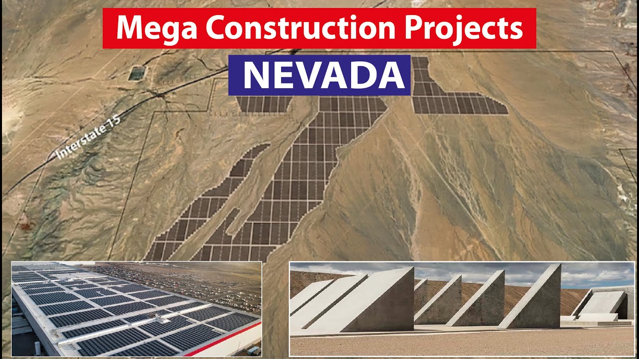 What are the mega projects under construction in NEVADA in 2024-2030