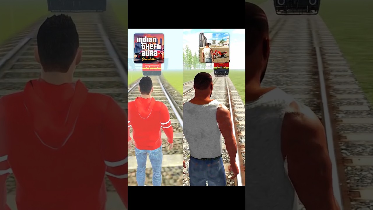 Getting Hit By The Train in Indian GTA Games 😱