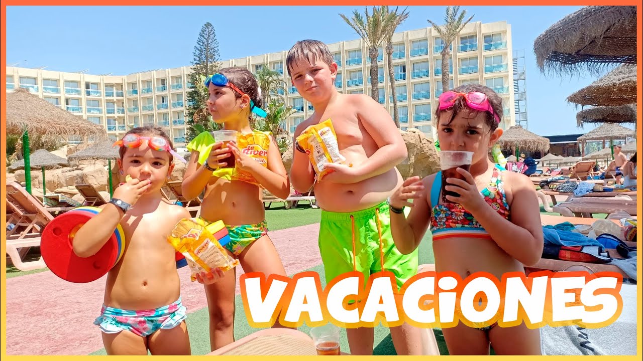 Nos hemos ido de vacaciones con amigos a un hotel muy chulo con TOBOGANES (Primera parte)