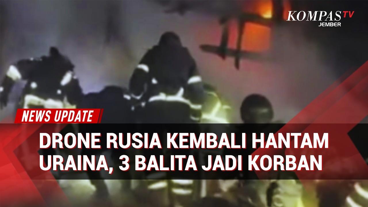 Drone Rusia Kembali Serang Wilayah Sipil Ukraina, 3 Balita & 1 Pria Jadi Korban