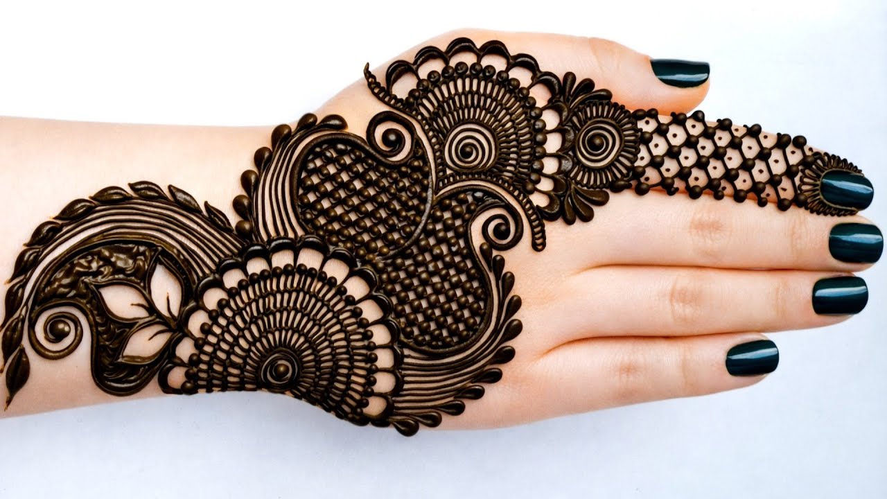 Easy Simple Front Hand Mehndi//New Stylish Mehndi Ki Design//mehandi ka design//mehndi design/