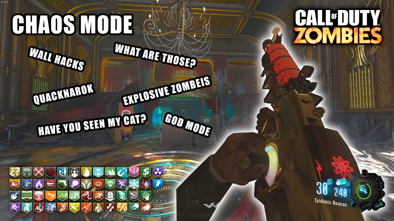 Chaos Mode On Kino Der Toten With 174 Random Effects! - Black Ops 3