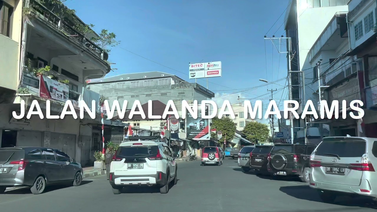 Driving Around Manado City, Indonesia - August 2021 - Boulevard 2 To Paal 2