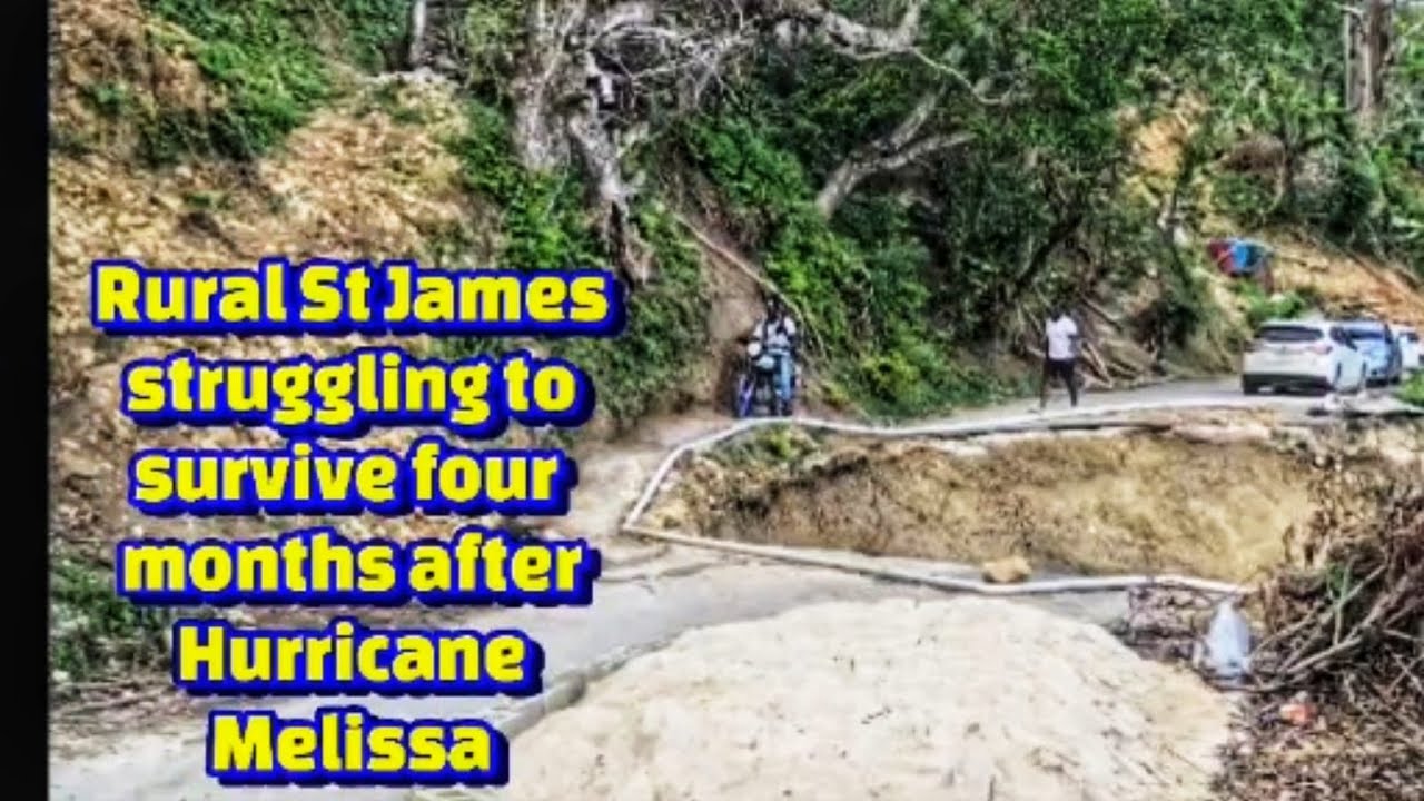 Damaged home, road & lack of electricity, leaves residents suffering in rural St James after Melissa