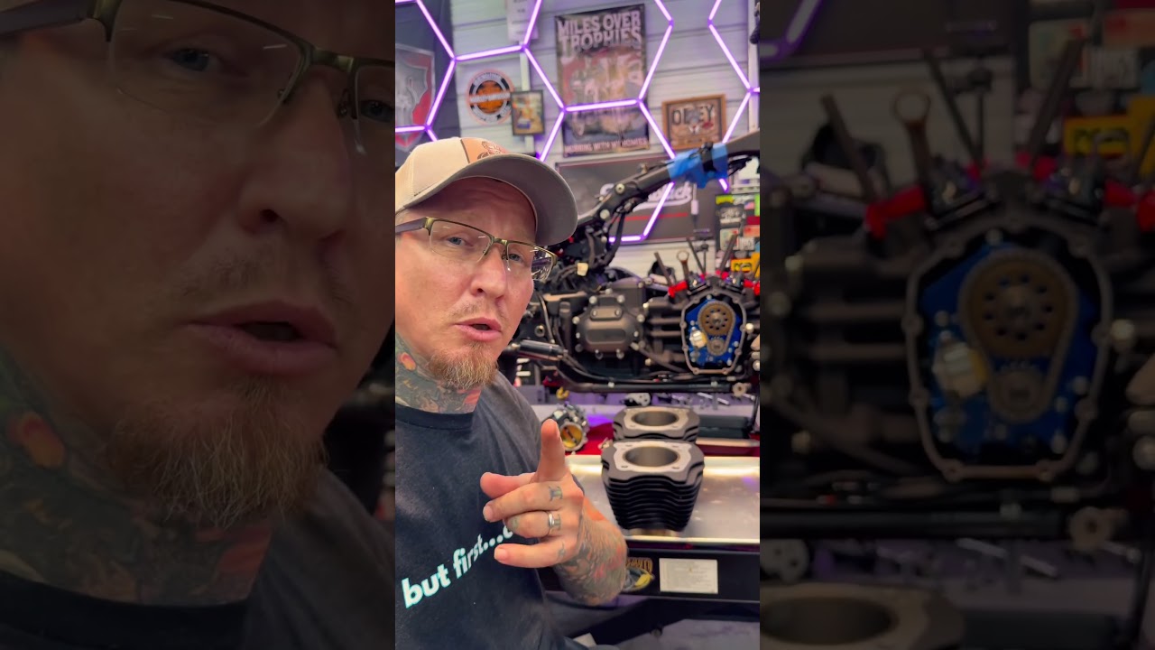 S&S M8 с большим диаметром цилиндра. Как определить, какой цилиндр какой. #sscycle #bigbore #bigb...