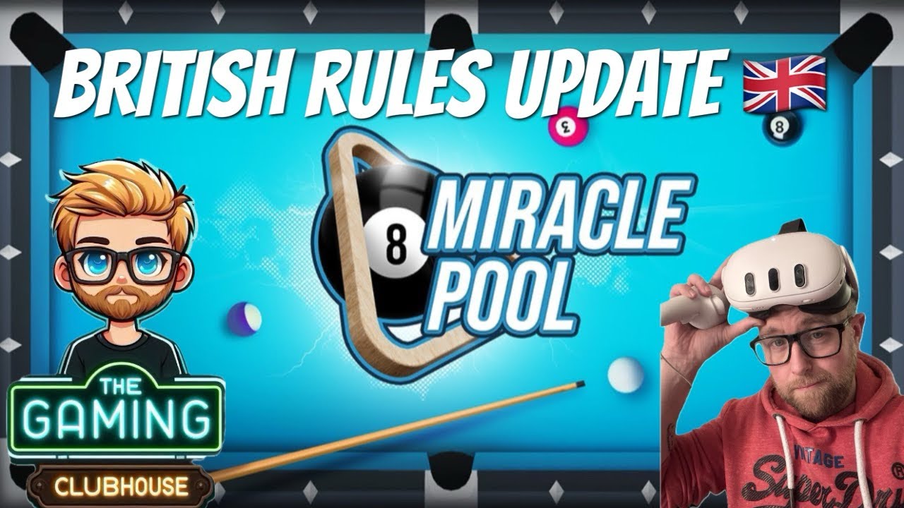 MiRacle Pool VR - British Rules Update - Meta Quest 3 Gameplay w/ Sonny G