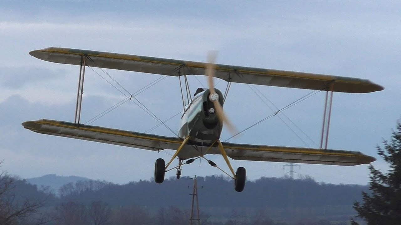 AMAZING SLIP Platzer Kiebitz B9 landing at Airfield Punitz | Silvester Fly-In 2017