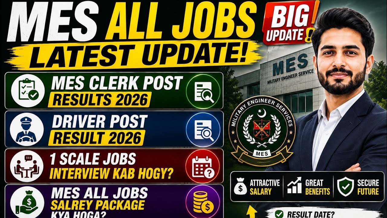 MES Jobs Result 2026 | Clerk, Driver Result, Interview & Salary Update 