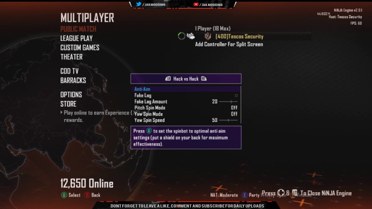 NiNJA v2 Off Host BO2 Gameplay and First Look!