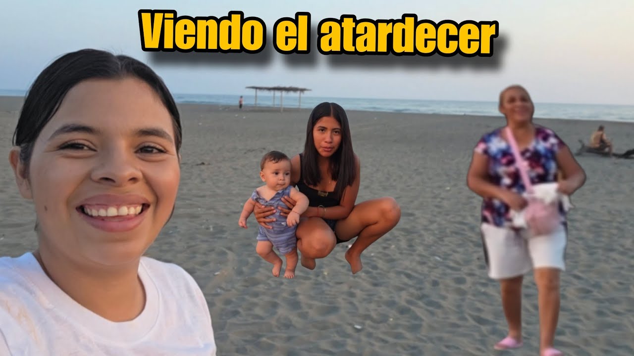 Conociendo la barra de Santiago con mi abuela y Marcela👀🏝Miren Luquitas que despierto esta ya😱