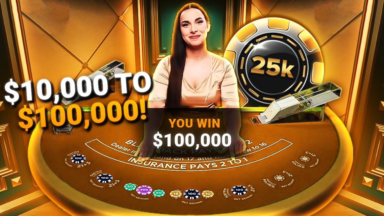 TURNING $10,000 INTO $100,000 ON BLACKJACK!