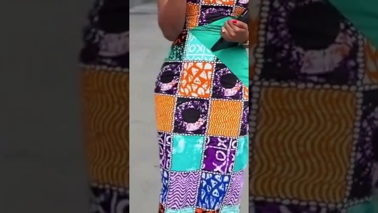 simple Ankara pencil gown 