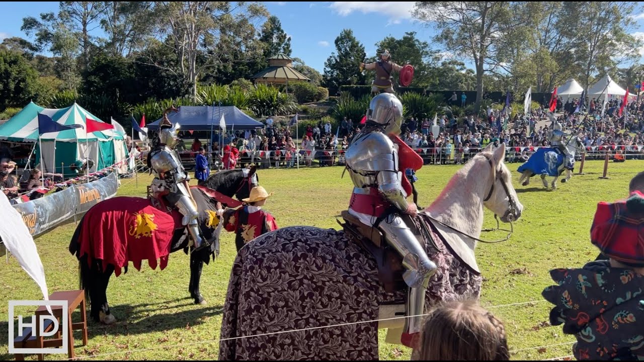 [HD] Walking to a Medieval Fayre | Enjoying a Sunny Fall Afternoon of Jousts & Medieval Costumes.
