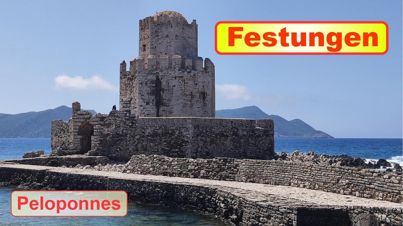 2 riesige Festungsanlagen, Methoni und Pylos