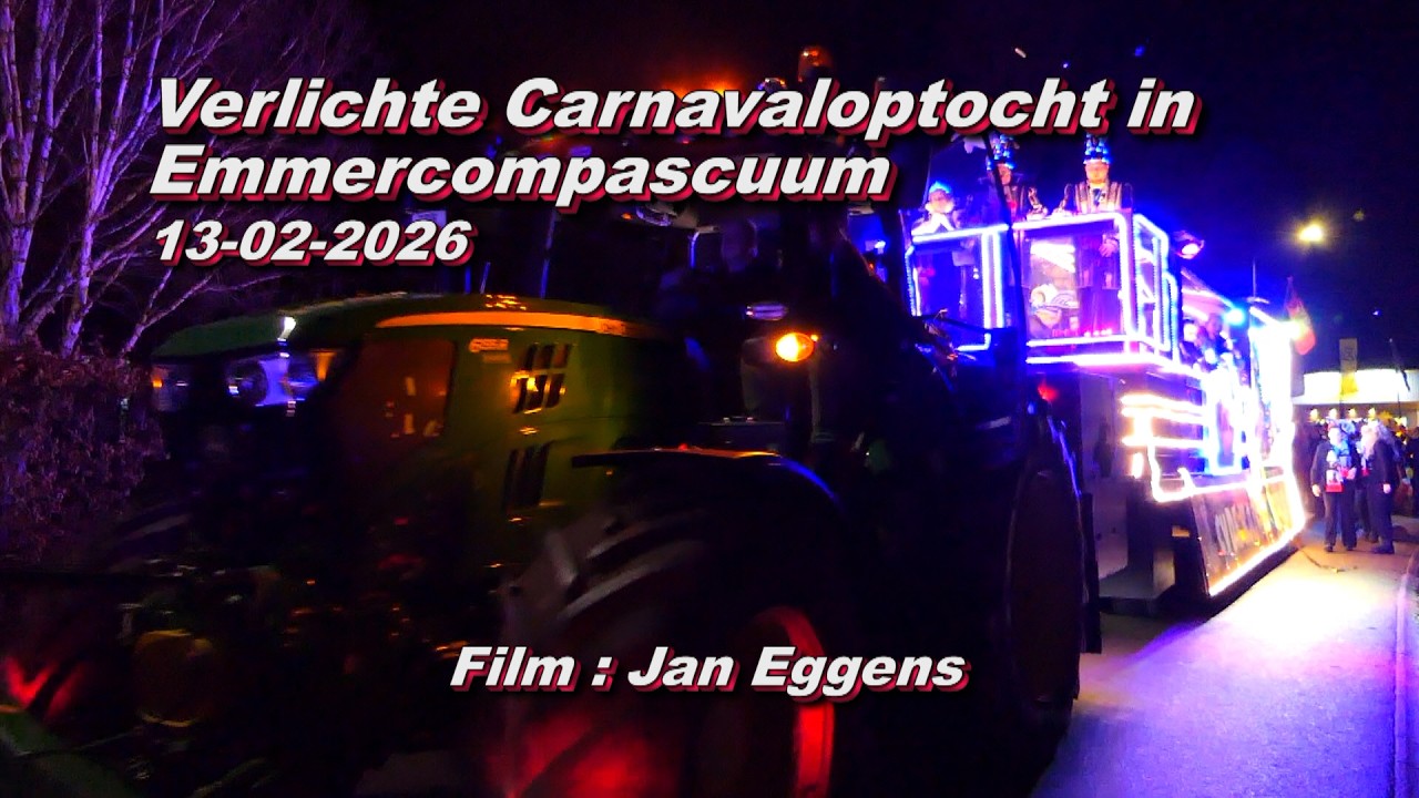 Verlichte Carnavaloptocht in Emmercompascuum 13 02 2026