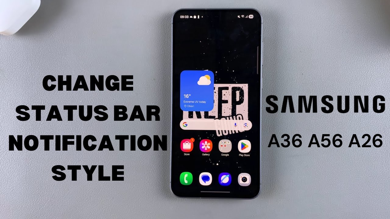How To Change Notification Style On Status Bar Of Samsung Galaxy A36/A26/A56