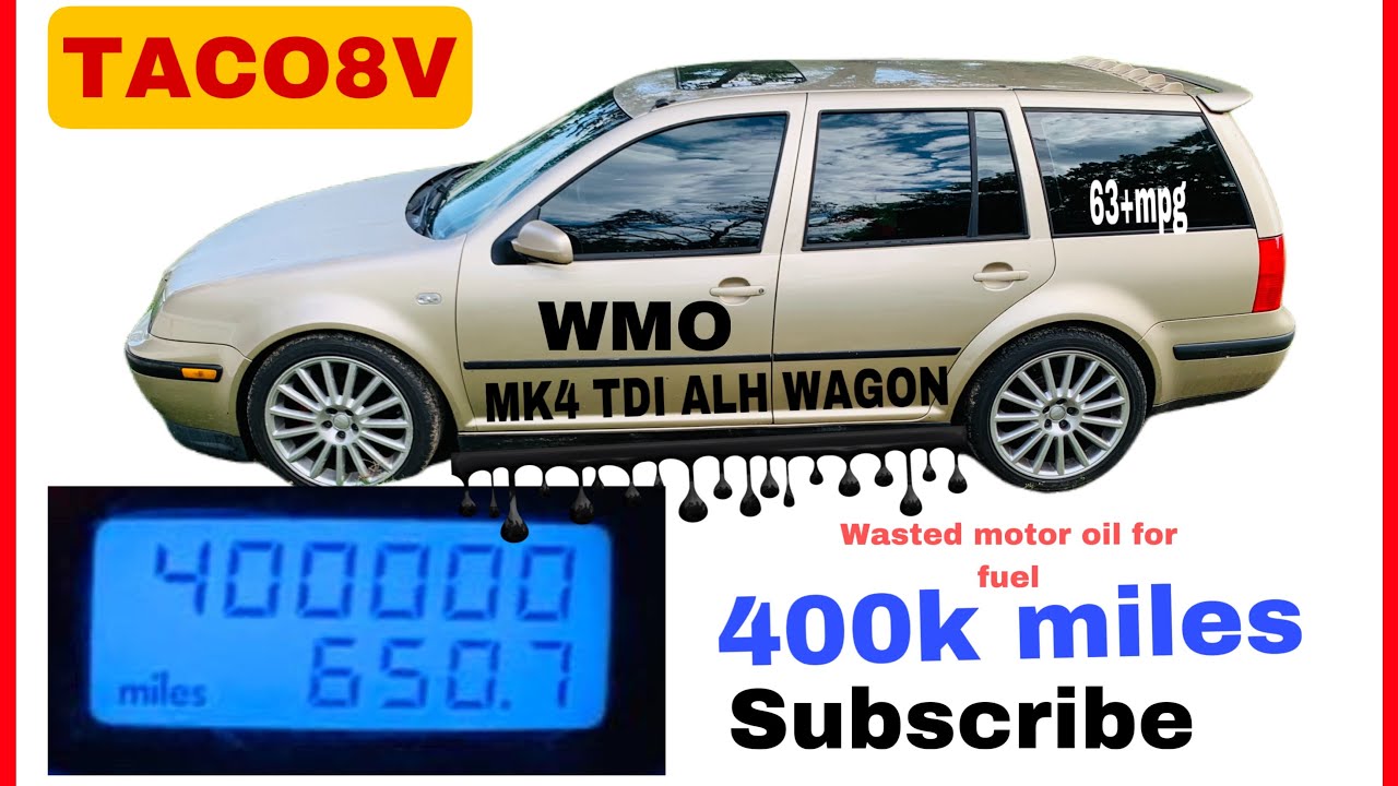 Using motor oil as fuel in my tdi alh saved a lot $$$