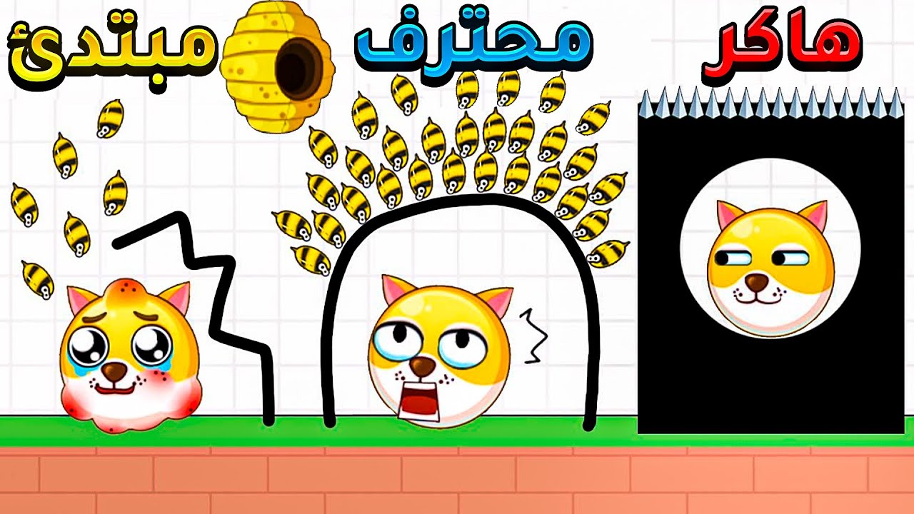 انقذ الكلب المسكين من النحل - Save the Doge