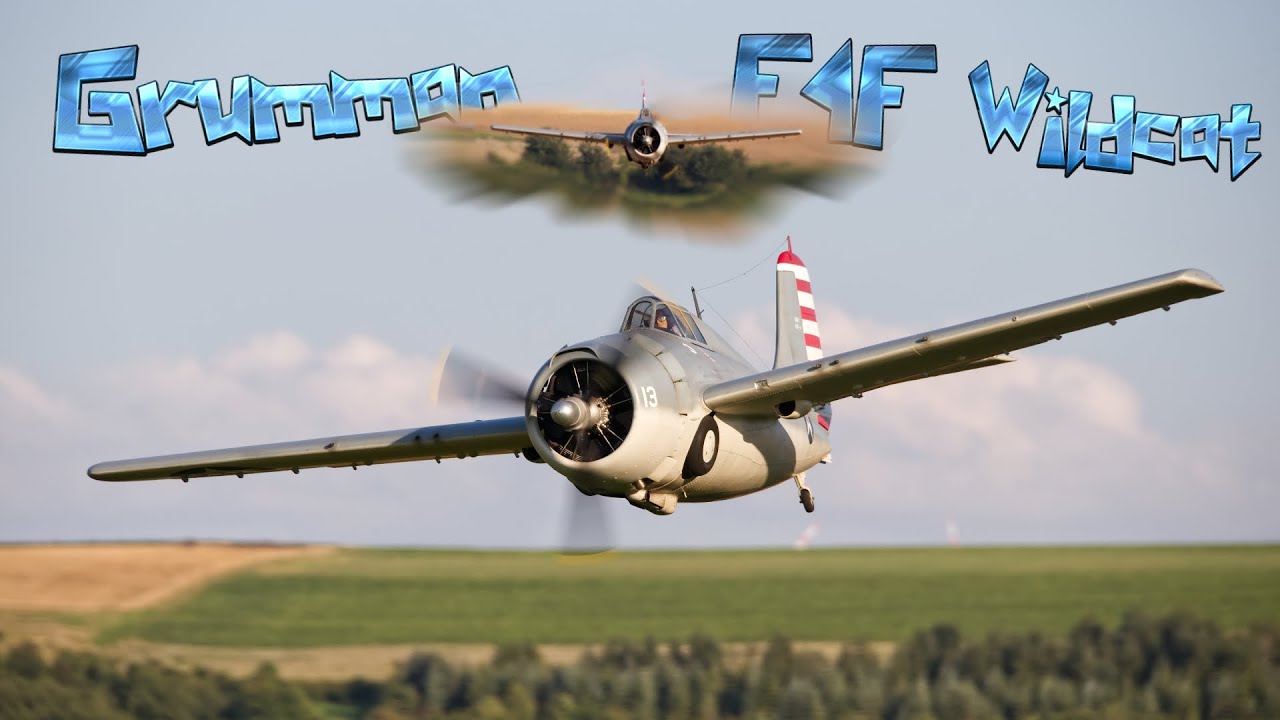Grumman F4F Wildcat 1/4 // Fischer Modellbau // Moki 250ccm | NX RC Room