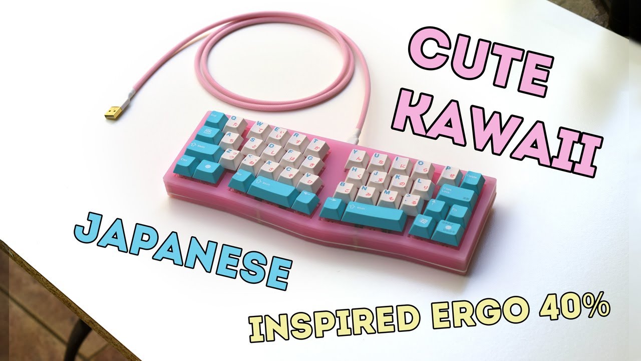 ✿✿Making The Cutest Pink Ergo 40% Mechanical Keyboard✿✿ ft. Minimal Solder Challenge