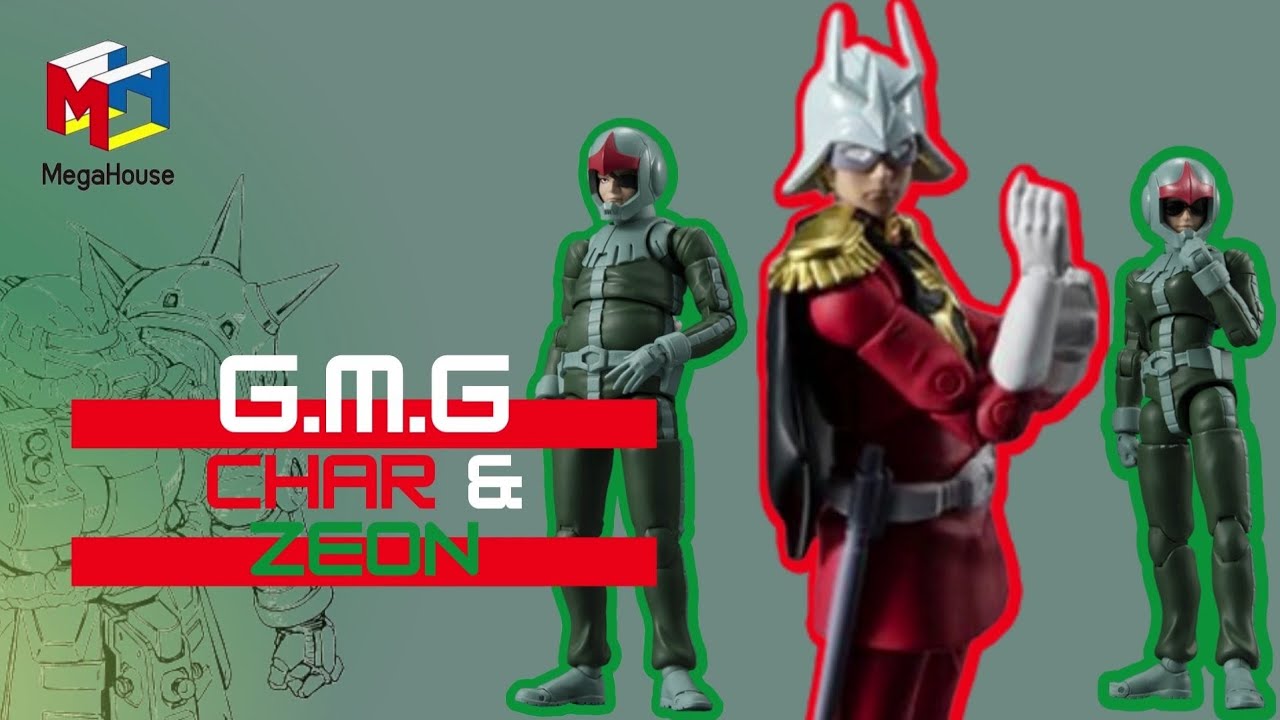 Unboxing & Review : Gmg Gundam Military Generation Char Aznable & Zeon Pilot by Megahouse